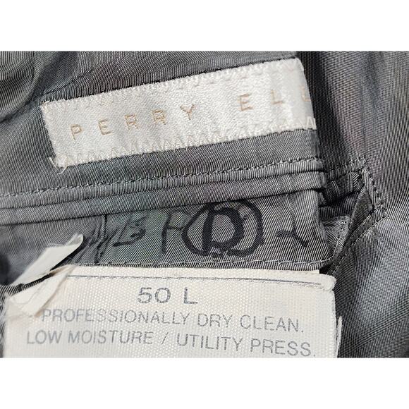 Perry Ellis Double Breasted Suit Jacket 50 Long Tuxedo Style Formal Blazer USA - Picture 3 of 16